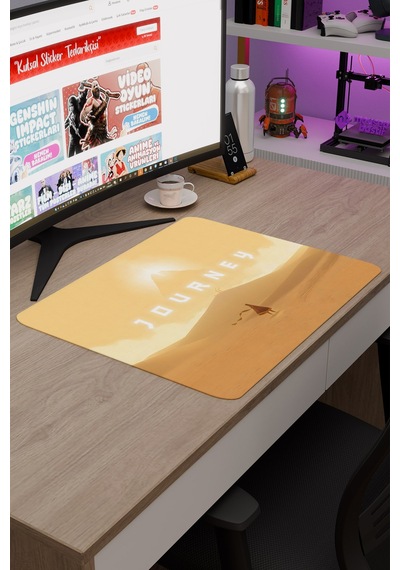 Journey Kaymaz Dikişli Kauçuk Oyuncu Mousepad V2 - 48x40 Xl Gaming Mouse Pad Fare Altlığı