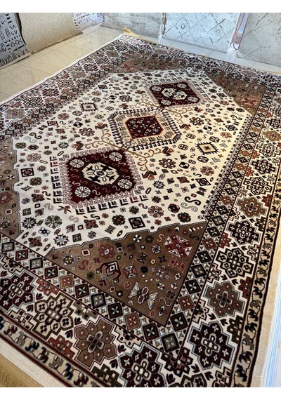 Asaryün Halı Ipek H4320ac Krem Ipeksi Geleneksel Renkli Göbekli Klasik Desen Salon Halısı Modern Renkli Asaryün Halı Ipek H4320ac Krem Ipeksi Geleneksel Renkli Göbekli Klasik Desen Salon Halısı Modern Renkli