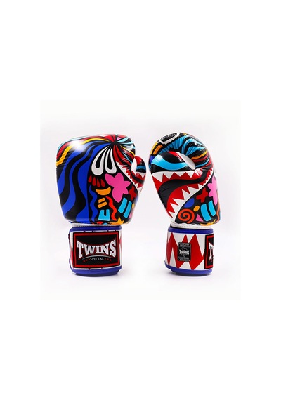 Twins Fbgvl3-62 Abstract Boks Eldiveni Deri Muay Thai Eldiveni Çok Renkli