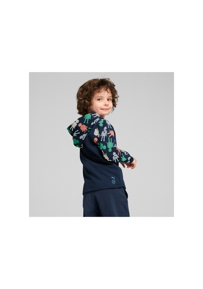 Puma X Playmobil Çocuk Hoodie Lacivert Lacivert