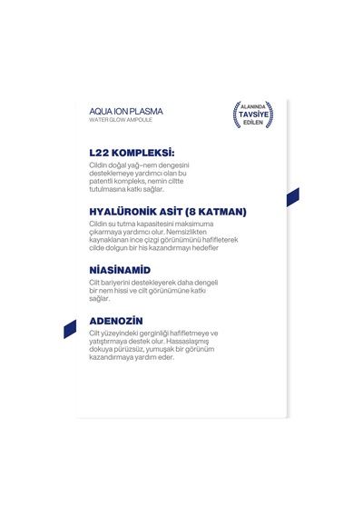 Aydınlatıcı Nemlendirici Serum L22 Patentli + 8 Katmanlı Hyaluronik Asit + Niacinamide 30ml