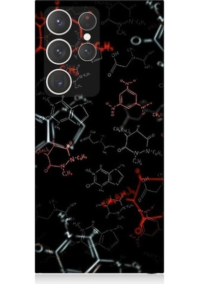 Samsung Galaxy S23 Ultra Uyumlu Kimya Formülü Desenli Silikon Kılıf