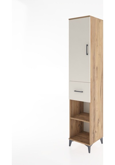 Hyperion Dolap 4 Raflı Tek Çekmeceli Tek Kapaklı 44x44x221 Çam-aytaşı Atlas Çam