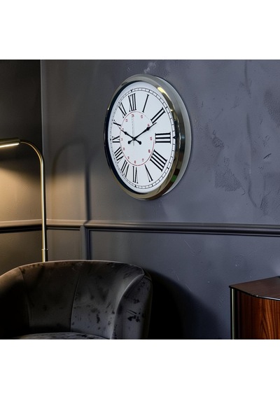 Krom Roma 52 X 52 Cm Duvar Saati