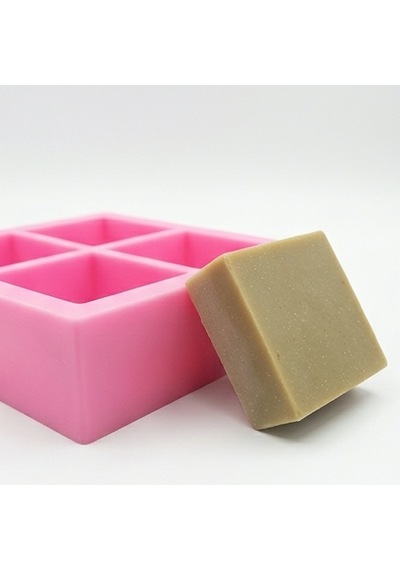4 Lü Sabun Silikon Kalıp 6x6x3 Cm