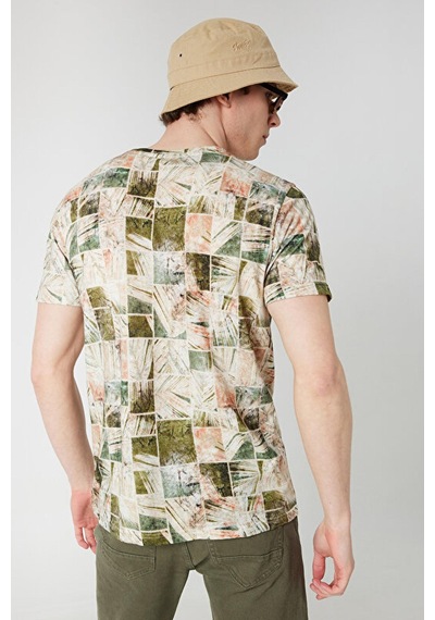 Loft Lf2032124-23y Erkek T-shirt LF2032124-R10295 Haki