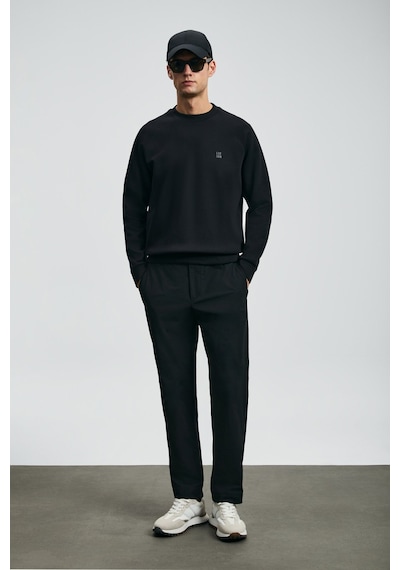 Lufian Grant Erkek Sweatshirt 112030179 Siyah