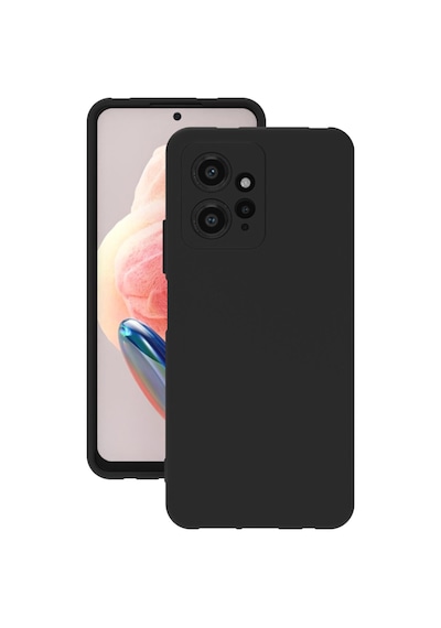 Xiaomi Redmi Note 12 4g Kılıf Kamera Korumalı Silikon Rubber Arka Kapak Siyah