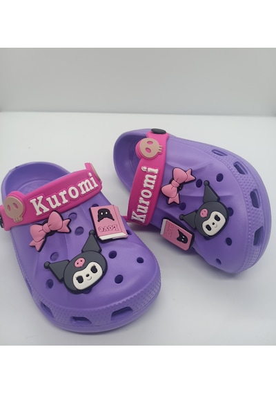 Huzurlu Adımlar Kuromi Çocuk Terlik Mor