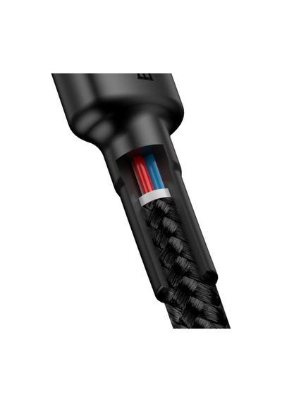 Cafule, 60 W 3.0 A Usb-c & Usb-c Hızlı Şarj & Data Aktarımı Kablosu, 1 Metre, Kırmızı - Siyah