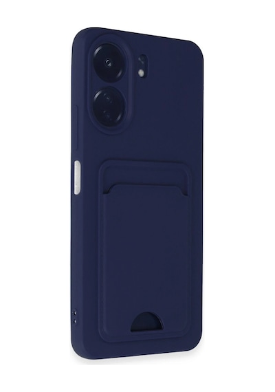 Muratech Newface Xiaomi Redmi 13c Kılıf Kelvin Kartvizitli Silikon - Lacivert