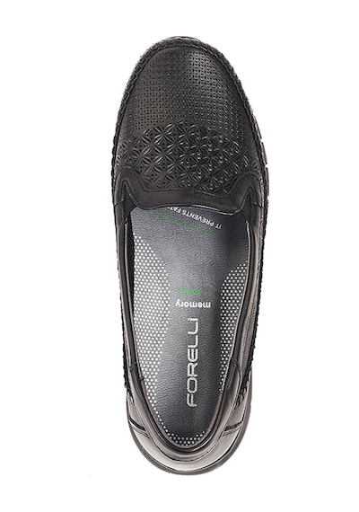 Forelli 29413 Eterna-G Siyah Kadın Comfort Deri Ayakkabı Siyah