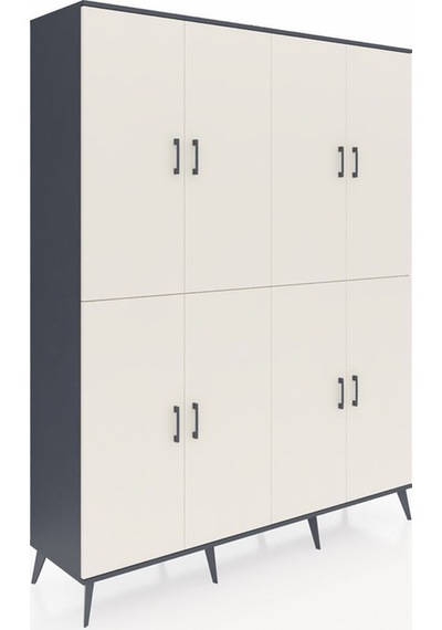 Hyperion Gardrop 8 Raflı 8 Kapaklı 176x44x221 Antrasit-aytaşı Aytaşı Hyperion Gardrop 8 Raflı 8 Kapaklı 176x44x221 Antrasit-aytaşı Aytaşı
