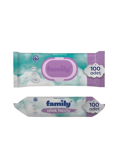 Family Islak Havlu Mendil 100'lü x 8