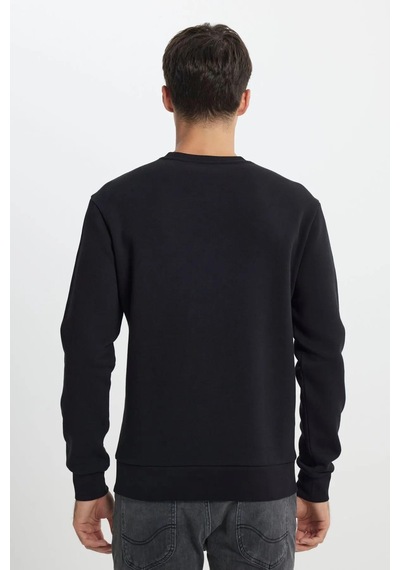 Lee Erkek Sweatshirt Siyah L212299001 Value Coll. M Crew Neck 25kmc8000095 Mc80001 Siyah