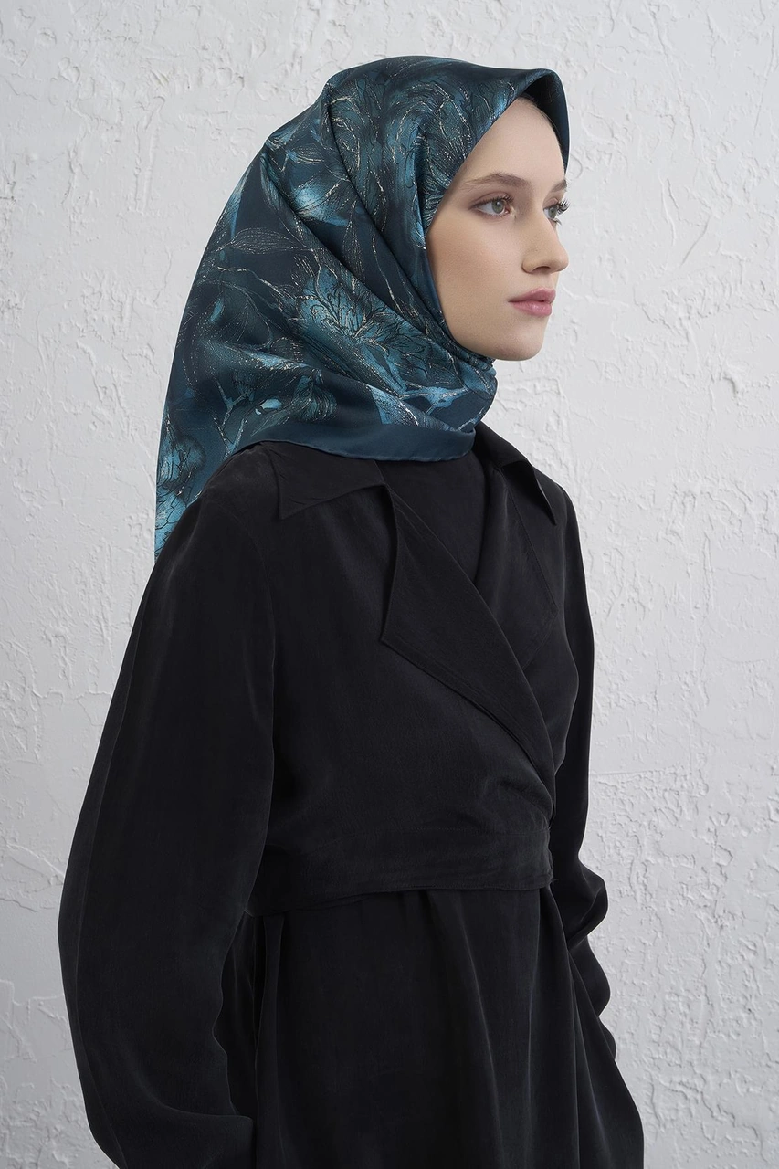 Armine Saf İpek Sura Eşarp 9409d 04 Yeşil