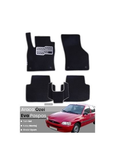 Ford Escort 1990-1998 Uyumlu Eva Paspas Tam Set Araca Özel,su Geçirmez,kolay Montaj 894