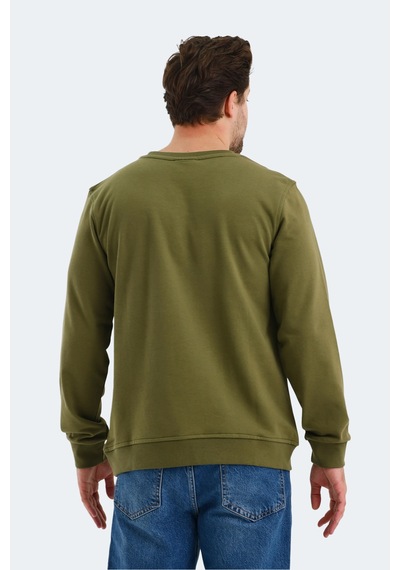 Slazenger Ortwın Erkek Haki Sweatshirt Haki