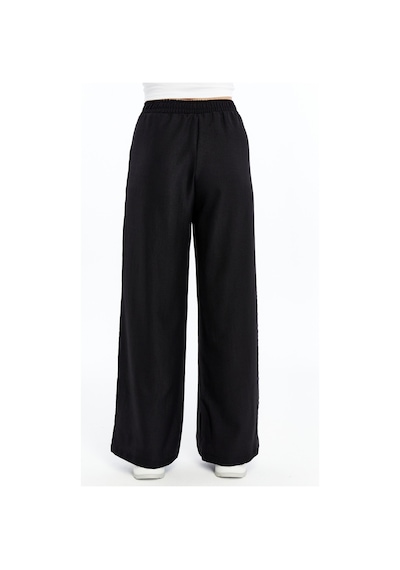Genius Store Kadın Pantolon Keten Karışımlı Beli Lastikli Kırışmaz Kumaş Pantolon Keten-pantolon siyah Genius Store Kadın Pantolon Keten Karışımlı Beli Lastikli Kırışmaz Kumaş Pantolon Keten-pantolon siyah