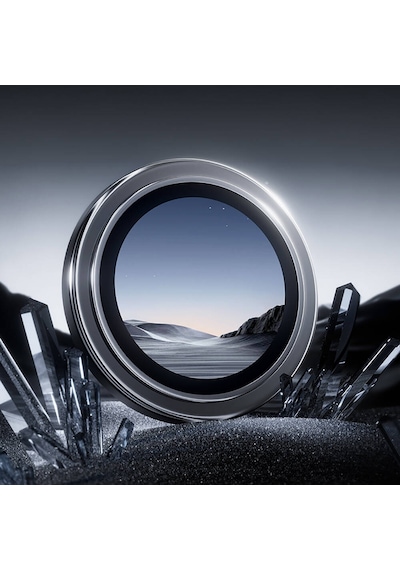 Apple Uyumlu   iPhone 16 Plus Benks Parlama Önleyici Glass Warrior Metal Kamera Lens Koruyucu Gümüş