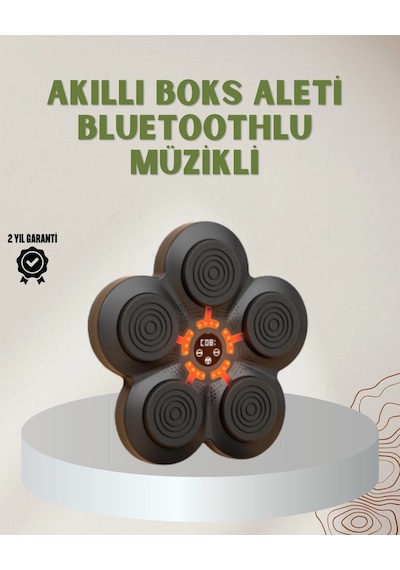Mey İthalat Bluetoothlu Akıllı Boks Antrenman Cihazı Işıklı Hedefli Kardiyo Ve Fitness Aleti