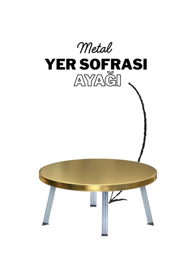 4 Adet 25 Cm Metal Yer Sofrası Ayağı - Katlanır Çinko Sini Altı Takımı 4 Adet Metal Katlanır Sehpa Ayağı Katlanır Ayak Parmak İzi Bırakmaz Inox Parmak İzi Bırakmaz Inox