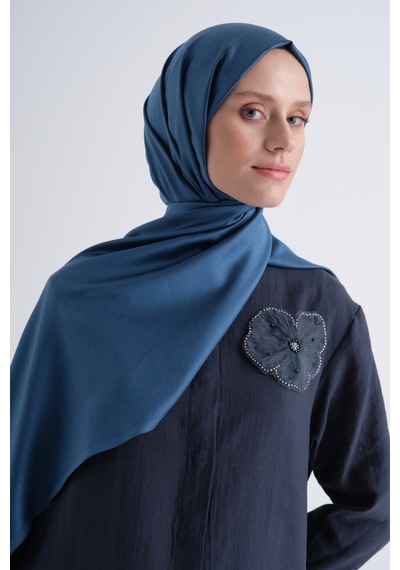 Armine % 100 İpek Şal - Yeni Sezon- Asm90 Lacivert