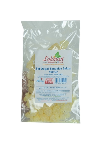 Sandaloz Sakızı Doğal 100 Gr Paket