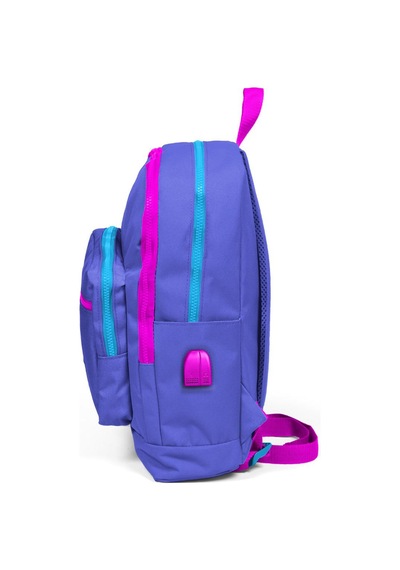 Coral High Kids Mavi Usb Şarjlı Kulaklık Çıkışlı Okul Sırt Çantası