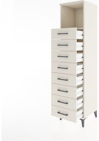 Hyperion Dolap Tek Raflı 8 Çekmeceli 44x44x182 Aytaşı-aytaşı Aytaşı