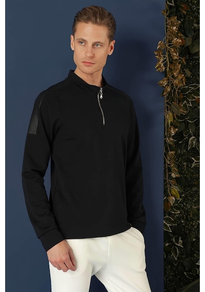 Efor Swt 012 Swea Slim Fit Lacivert Spor 47 - Sweatshırt Lacivert