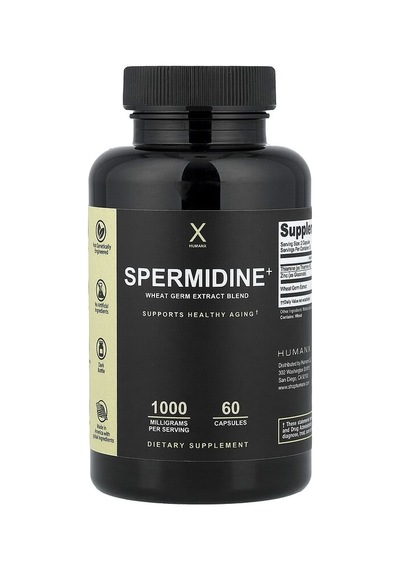 Humanx, Spermidine+, Wheat Germ Extract Blend, 60 Capsules Humanx Nutrıtıon