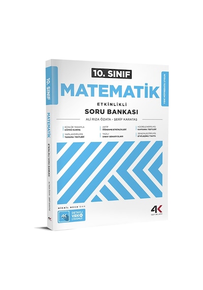 4k 2026 10. Sınıf Matematik Etkinlikli Soru Bankası