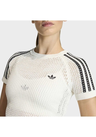 Adidas Ke0200 Crochet Tee Kadın Tişört Beyaz