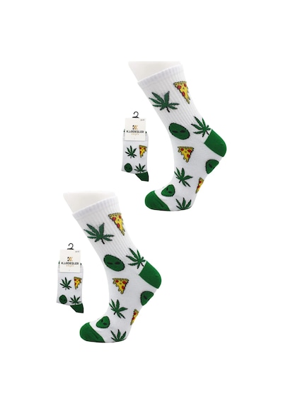 Kardeşler Çorap Unisex Desenli Renkli Çorap 2'li Set Renkli - 498416974 Renkli