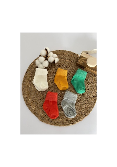 Glory Baby Organik Pamuklu Unisex 5'li Premium Yenidoğan Bebek Çorabı - Kutulu Gri-turuncu-yeşil-hardal-ekru Gri-turuncu-yeşil-hardal-ekru Glory Baby Organik Pamuklu Unisex 5'li Premium Yenidoğan Bebek Çorabı - Kutulu Gri-turuncu-yeşil-hardal-ekru Gri-turuncu-yeşil-hardal-ekru