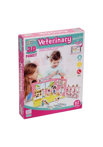 veteriner Maket 3 Boyutlu Puzzle.