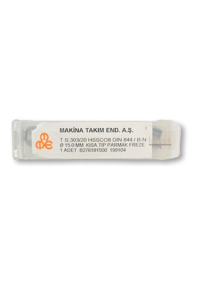 Mte 15 Mm Parmak Freze Hss-co8 Dın 844/b-n