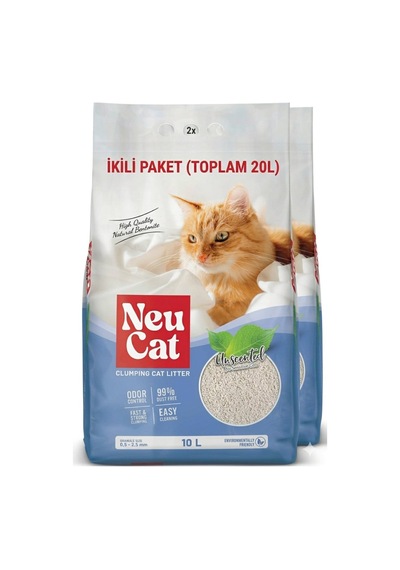 Kokusuz Kedi Kumu 10 Lt 2 Adet