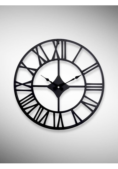 Tr Dm30 Serisi Roma Rakamlı Metal Duvar Saati Siyah 30 Cm Genel