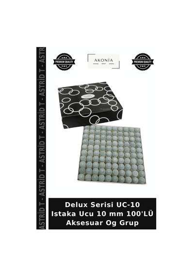 Delux Serisi Uc-10 Istaka Ucu 10 Mm 100'lü Aksesuar Og Grup