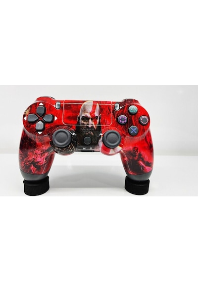 Ps4-pc-android Box-android-Apple Uyumlu iOS Telefon Tablet Titreşimli Bluetooth Oyun Kolu God Of War-kırmızı