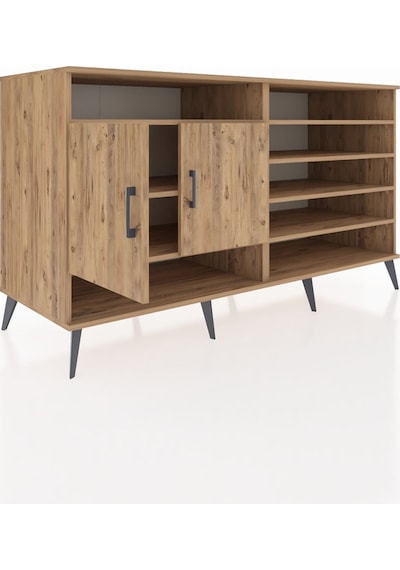 Kronos Konsol 7 Raflı 2 Kapaklı 176x59x99 Çam-çam/aytaşı Çam-çam/aytaşı