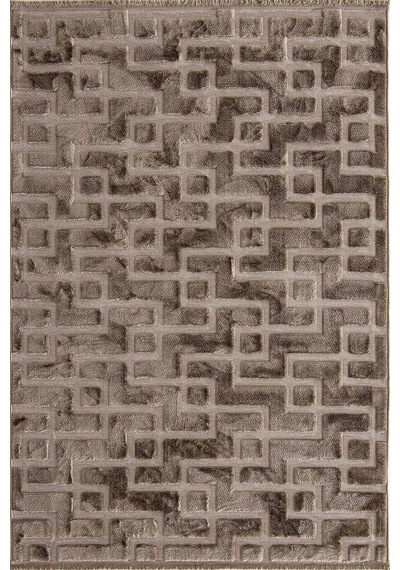 Çam Halı İndus 8005 Vizon Enti Halı Yumuşak Tuşeli Modern Halı