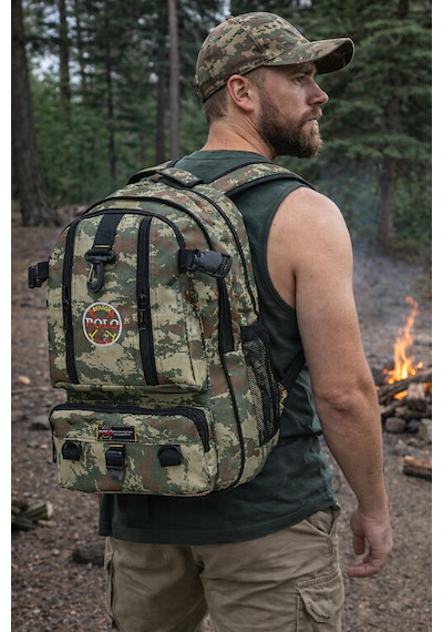 Bag Trend Bt Dağcı Sırt Çantası,50 Litre,kalın Kumaş,kamp Çantası, Kamuflaj Desen