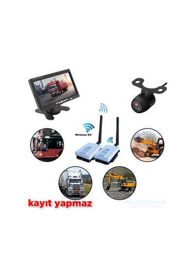 7 İnç Monitör+kamera+wifi Set 12v Kayıt Yapmaz