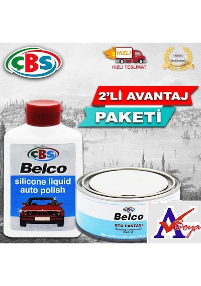 Süper İkili-çbs Belco Silikonlu Polish Cila 250 Ml 500 Gr Pasta