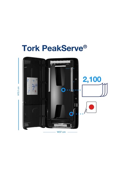 Tork 552508 Peakserve Havlu Dispanseri Siyah Siyah