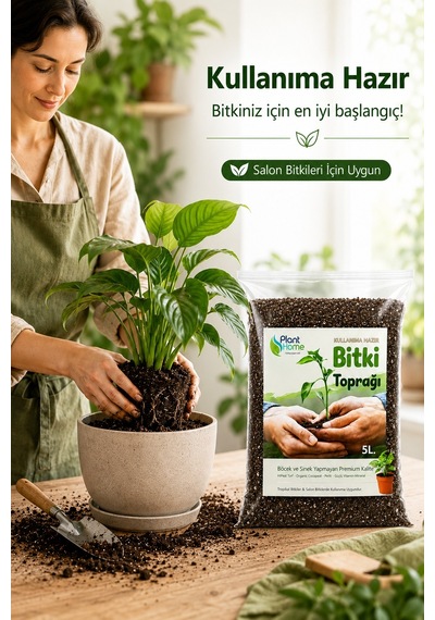 Bitki Toprağı Cocopeat Perlit Karışımlı Kullanıma Hazır Böcek Yapmayan Özel Karışım 5 Litre -