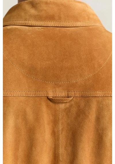 Gant Erkek Kahverengi Relaxed Fit Süet Gömlek-24714